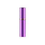 Vaporisateurs de parfum portables mini rechargeables en verre à brume fine avec extérieur métallique, 5 ml