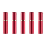 Vaporisateurs de parfum portables mini rechargeables en verre à brume fine avec extérieur métallique, 5 ml