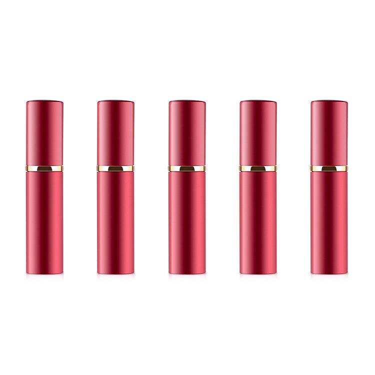 Vaporisateurs de parfum portables mini rechargeables en verre à brume fine avec extérieur métallique, 5 ml