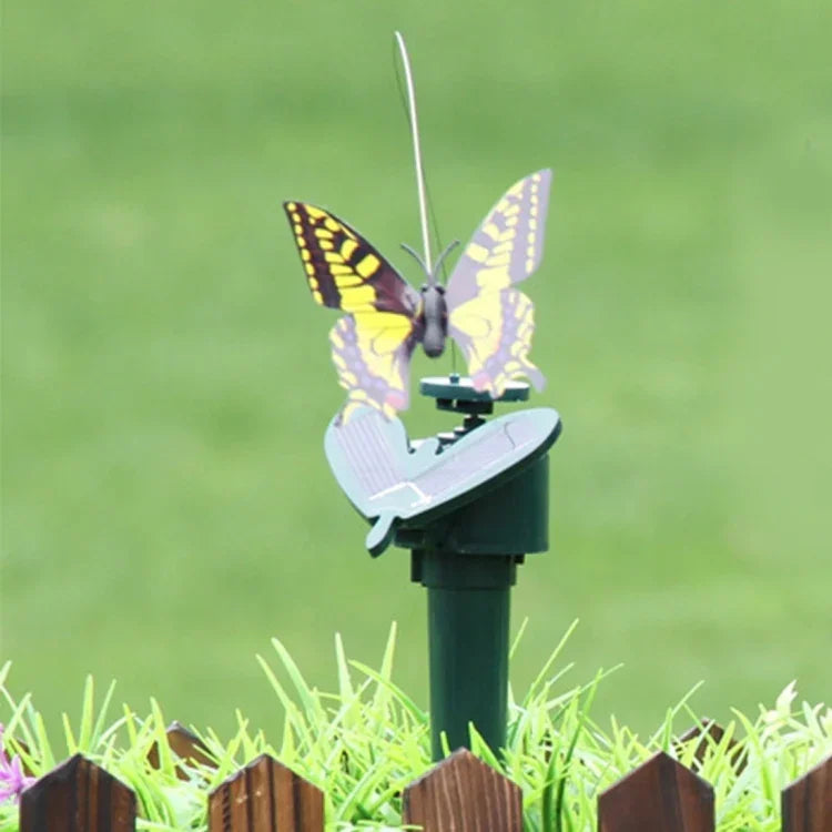 Jouet décoratif papillon colibri rotatif électrique solaire simulation de vol papillon, jouet drôle pour jardinage et décoration pastorale, papillon 2
