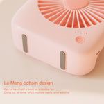 WT-F14 Mini ventilateur portable en forme de lapin 1200 mAh avec 3 niveaux de vitesse