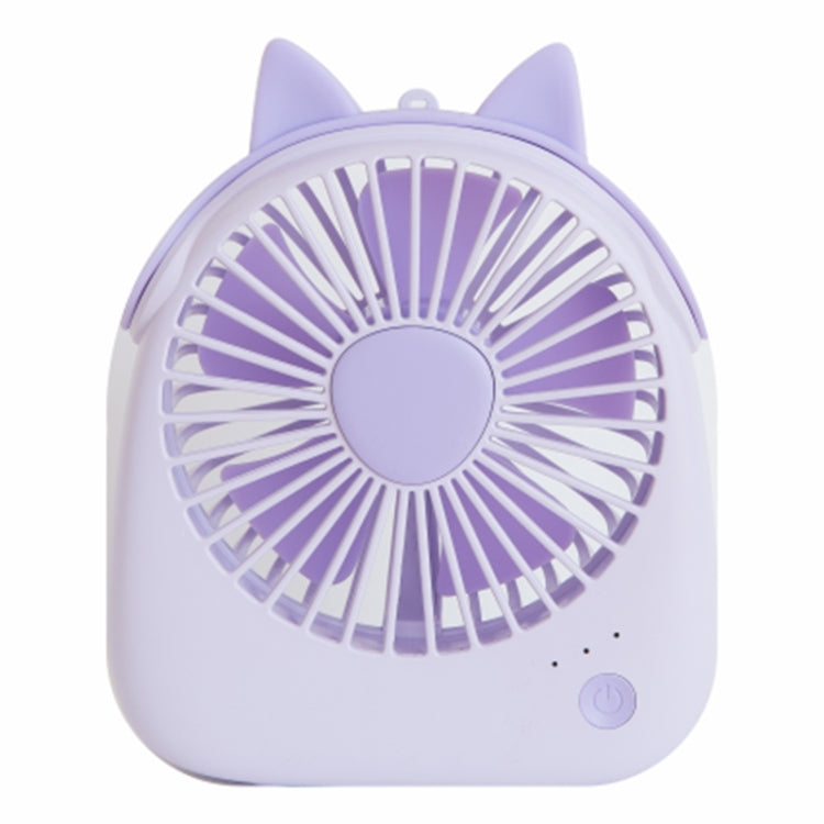 WT-F14 Mini ventilateur portable en forme de lapin 1200 mAh avec 3 niveaux de vitesse
