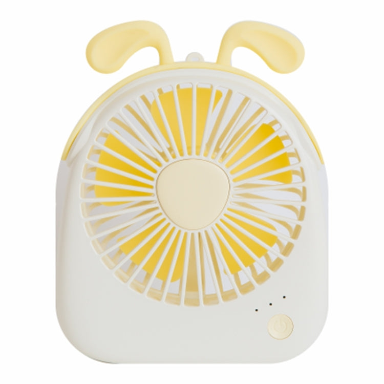 WT-F14 Mini ventilateur portable en forme de lapin 1200 mAh avec 3 niveaux de vitesse