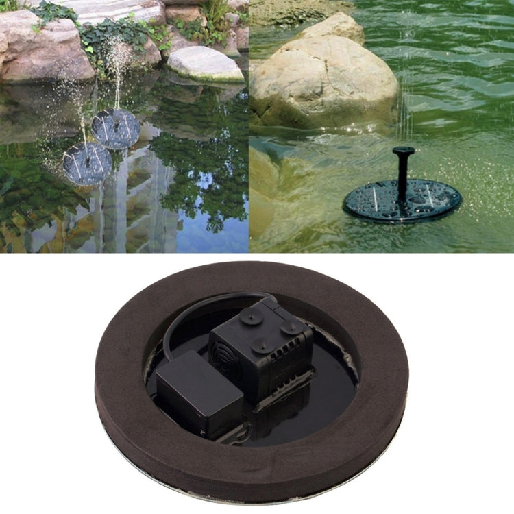 Pompe à Eau Alimentée par Énergie Solaire Fontaine de Jardin Kit de Bassin Flottant pour Arrosage Cascade Affichage d'Eau Décoration de Parc Piscine Fontaine, Diamètre : 16cm, Pompe à Eau Alimentée par Énergie Solaire