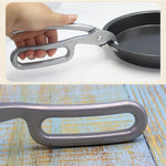 Pince à bol anti-chaleur, pince à bol en acier inoxydable, pince de préhension universelle pour casseroles de cuisine, pince à pizza, poignée de maintien, pince de serrage, dossier de bol