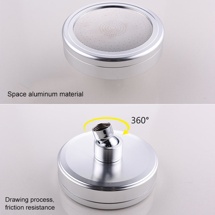 Pommeau de douche supérieur rond pressurisé en acier inoxydable 304 amovible et lavable, taille : 118 mm, motif D