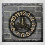 Originalité Américaine Style Industriel Bois Vintage Vieille Horloge Murale Engrenage