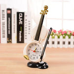 Réveil électronique original multifonction Violon avec porte-stylo