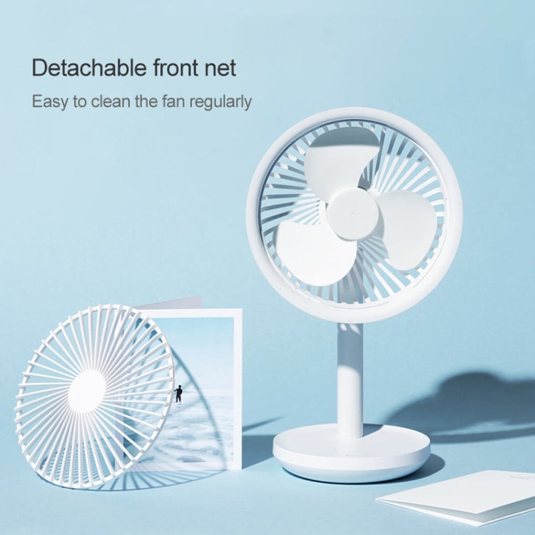 Original Xiaomi Youpin SOLOVE USB Ventilateur de bureau électrique rechargeable, mini ventilateur pour bureau, dortoir avec 3 vitesses, SOLOVE