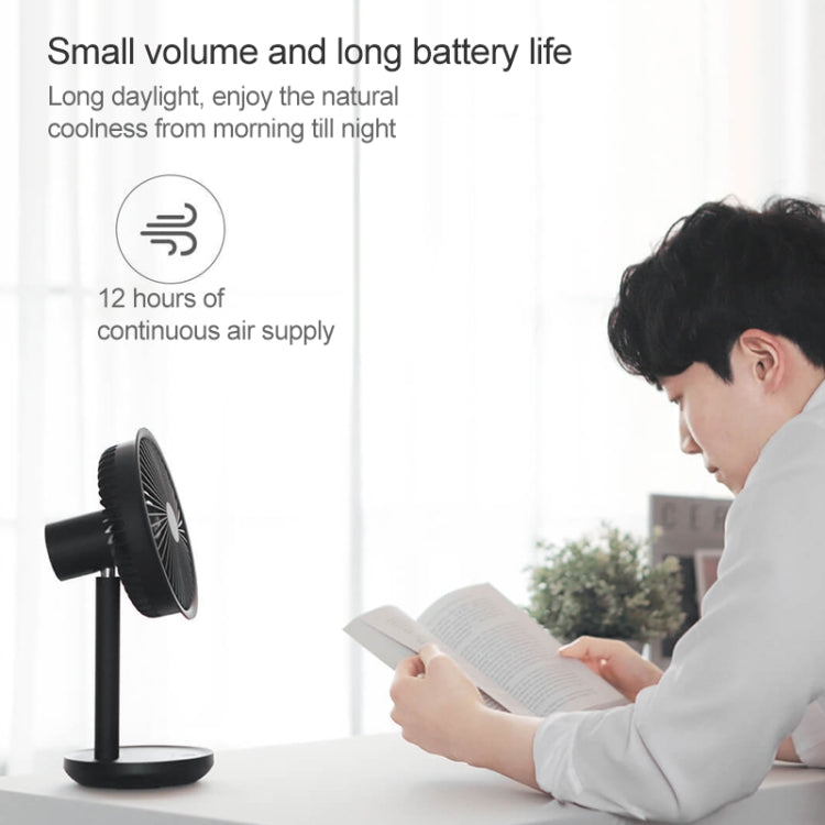 Original Xiaomi Youpin SOLOVE USB Ventilateur de bureau électrique rechargeable, mini ventilateur pour bureau, dortoir avec 3 vitesses, SOLOVE