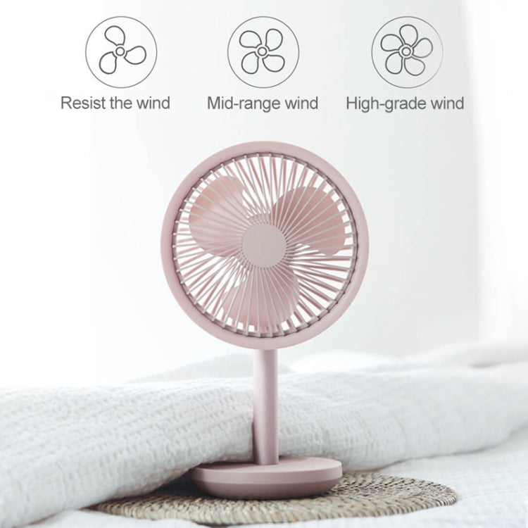 Original Xiaomi Youpin SOLOVE USB Ventilateur de bureau électrique rechargeable, mini ventilateur pour bureau, dortoir avec 3 vitesses, SOLOVE