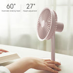 Original Xiaomi Youpin SOLOVE USB Ventilateur de bureau électrique rechargeable, mini ventilateur pour bureau, dortoir avec 3 vitesses, SOLOVE