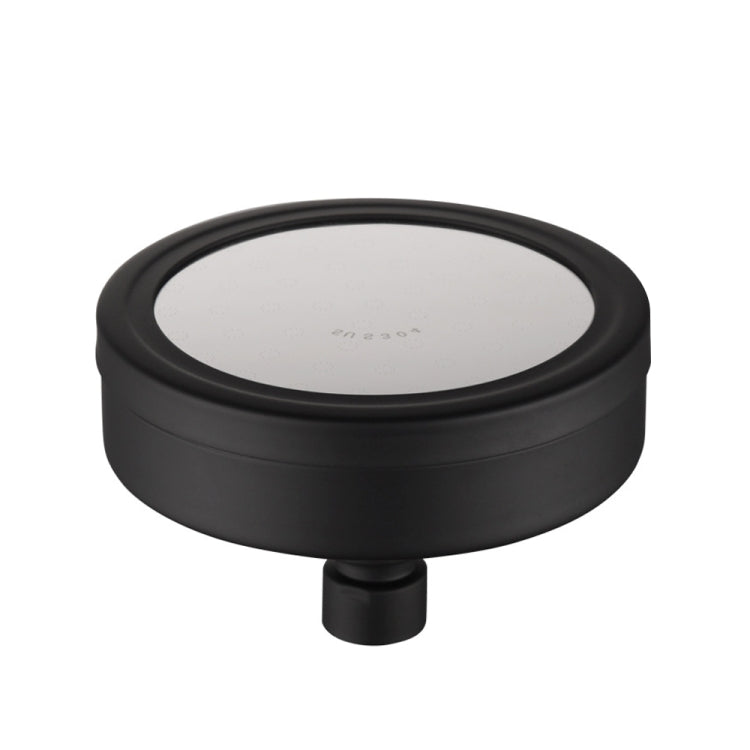 Pommeau de douche rond à pression supérieure en acier inoxydable 304, amovible et lavable, taille : 118 mm, motif H