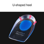 1 paire de coussinets confort en gel de silicone pour talons, demi-semelles, Taille : L