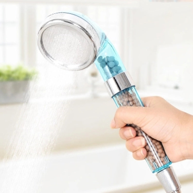 Pommeau de douche PC à ions négatifs, Taille : Petite, Interface : 2cm, Taille : Petite(Bleu), Taille : Petite(Transparent)