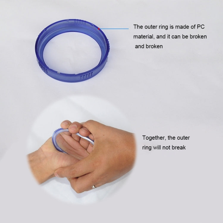 Pommeau de douche PC à ions négatifs, Taille : Petite, Interface : 2cm, Taille : Petite(Bleu), Taille : Petite(Transparent)
