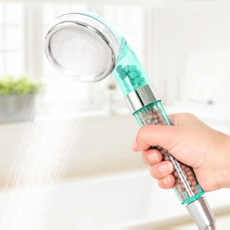 Pommeau de douche PC à ions négatifs, Taille : Large, Interface : 2 cm, Taille : Large, (Bleu)
