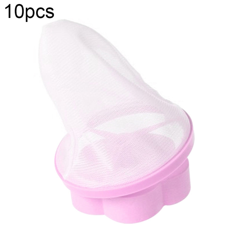 10 sacs filtrants en maille pour l'épilation en forme de prune pour machine à laver, sac de filtration flottant pour machine à laver, livraison de couleur aléatoire