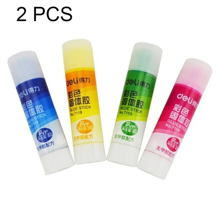 2 PCS Fournitures Scolaires Colle Solide Haute Viscosité Sans Formaldéhyde, Livraison Couleur Aléatoire, 7119
