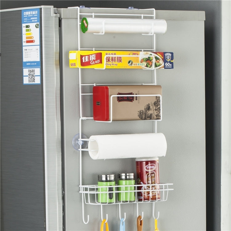 Étagère de Rangement Multicouche pour Réfrigérateur, Support Mural Latéral, Organisateur de Cuisine Multifonctionnel, Ménager, Taille : 25 x 9,5 x 62 cm, 25 x 9,5 x 62 cm