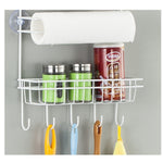 Étagère de Rangement Multicouche pour Réfrigérateur, Support Mural Latéral, Organisateur de Cuisine Multifonctionnel, Ménager, Taille : 25 x 9,5 x 62 cm, 25 x 9,5 x 62 cm