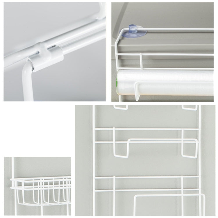 Étagère de Rangement Multicouche pour Réfrigérateur, Support Mural Latéral, Organisateur de Cuisine Multifonctionnel, Ménager, Taille : 25 x 9,5 x 62 cm, 25 x 9,5 x 62 cm