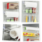 Étagère de Rangement Multicouche pour Réfrigérateur, Support Mural Latéral, Organisateur de Cuisine Multifonctionnel, Ménager, Taille : 25 x 9,5 x 62 cm, 25 x 9,5 x 62 cm