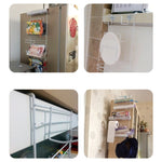 Étagère de Rangement Multicouche pour Réfrigérateur, Support Mural Latéral, Organisateur de Cuisine Multifonctionnel, Ménager, Taille : 25 x 9,5 x 62 cm, 25 x 9,5 x 62 cm