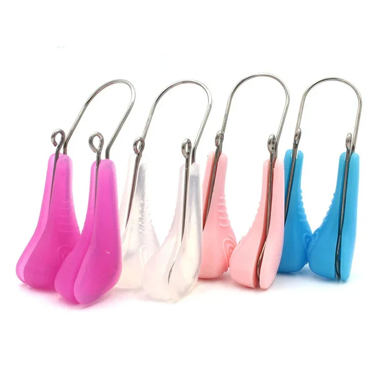 2 Pcs Appareil d'augmentation du pont de nez Beauty Nose Clip Bretelles Nasales Ting, Livraison couleur aléatoire, 2 Pcs