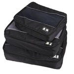 3 Pièces/Ensembles Sac de rangement multifonctionnel en polyester 210D imperméable pour vêtements de voyage et sous-vêtements, texture football