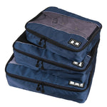 3 Pièces/Ensembles Sac de rangement multifonctionnel en polyester 210D imperméable pour vêtements de voyage et sous-vêtements, texture football