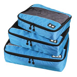 3 Pièces/Ensembles Sac de rangement multifonctionnel en polyester 210D imperméable pour vêtements de voyage et sous-vêtements, texture football