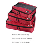 3 Pièces/Ensembles Sac de rangement multifonctionnel en polyester 210D imperméable pour vêtements de voyage et sous-vêtements, texture football