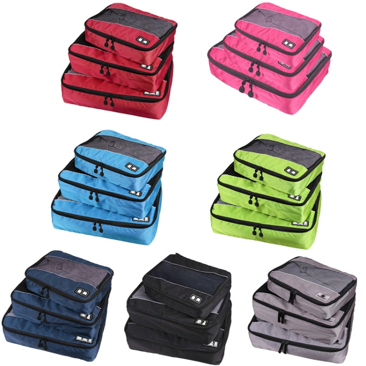 3 Pièces/Ensembles Sac de rangement multifonctionnel en polyester 210D imperméable pour vêtements de voyage et sous-vêtements, texture football