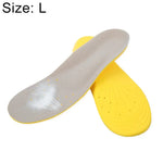 1 paire de semelles de sport en PU respirant, souples, amortissantes, absorbant la transpiration, semelles élastiques, Taille : L(8-12)