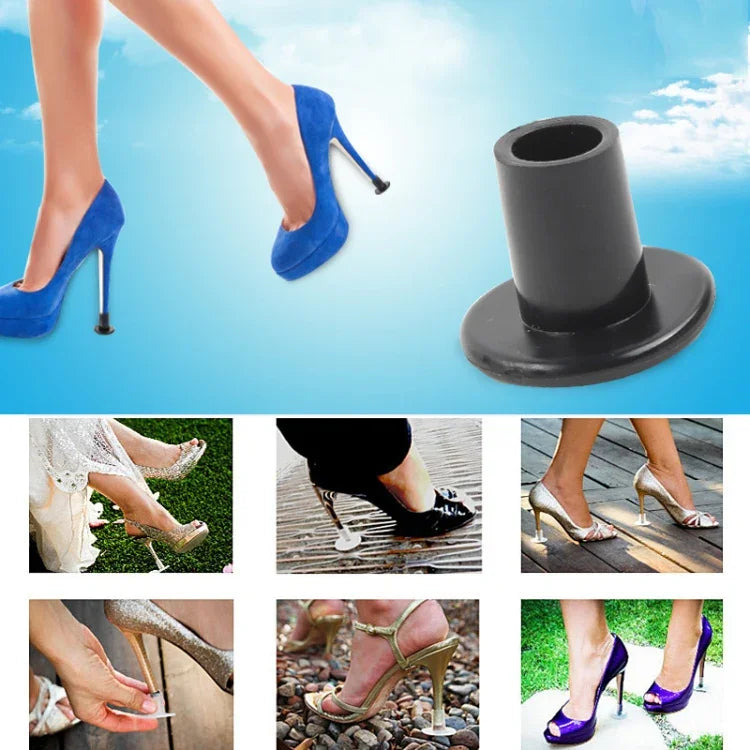 5 paires de protège-talons antidérapants et résistants à l'usure pour chaussures à talons aiguilles hauts, couleur aléatoire, HC9014, HC9014T