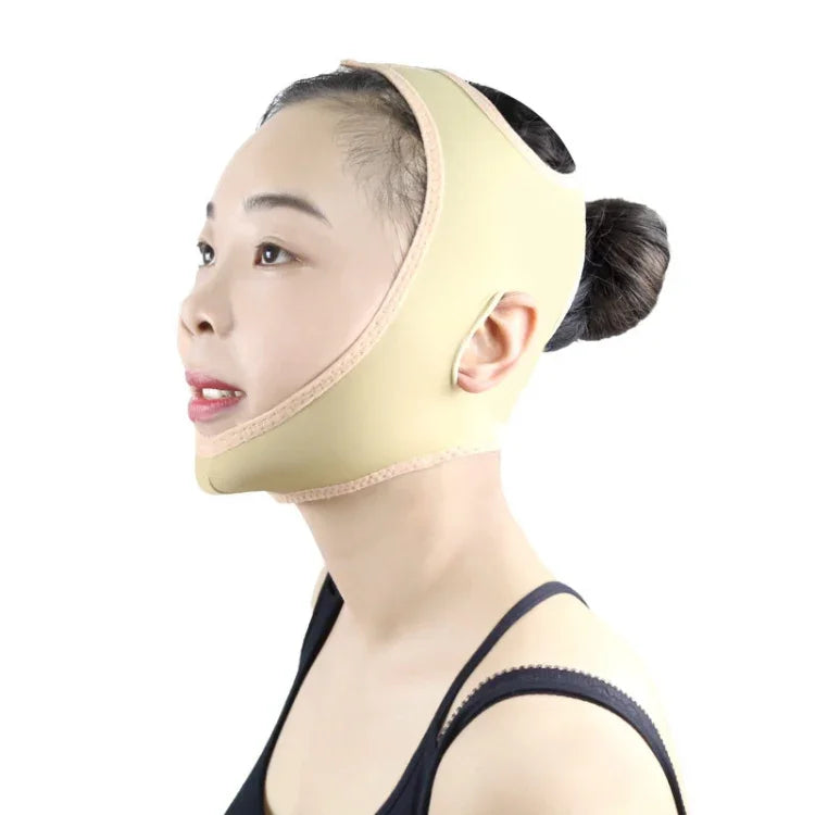 Masque réducteur de double menton en Lycra couleur chair, respirant, pour le soin et le lifting de la peau, taille M, taille : M