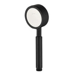 Pomme de douche portative ronde pressurisée en acier inoxydable 304 amovible et lavable, taille : 80mm, motif K