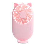 Mini ventilateur de poche portable à chargement USB avec 3 vitesses