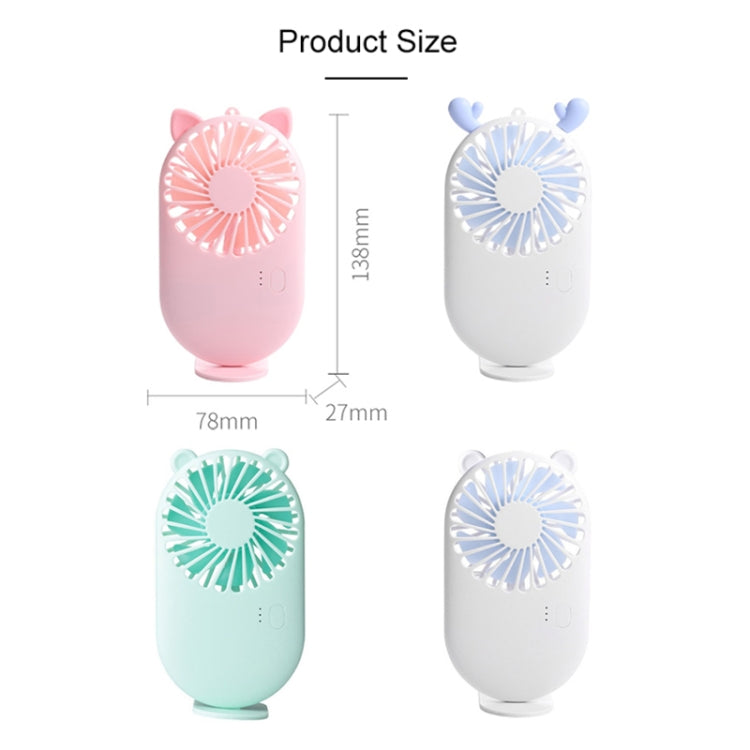 Mini ventilateur de poche portable à chargement USB avec 3 vitesses