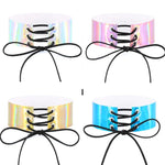 Collier simple, sexy, à col attaché, mode européenne et américaine, laser, peau lumineuse, livraison couleur aléatoire, QCSF