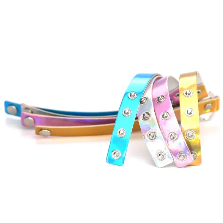 2 PCS Collier ras-du-cou laser en forme de cœur Harajuku européen et américain, livraison couleur aléatoire, QCTX