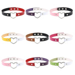Collier ras-du-cou punk en cuir PU forme cœur Harajuku japonais, mode féminine, livraison couleur aléatoire, TXXQ