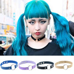 3 PCS Bracelet collier en cuir rond punk style street-snap Harajuku japonais, mode, livraison couleur aléatoire, YXQ