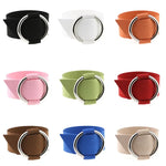 2 PCS Bracelet simple rond en velours mode européenne et américaine, bracelet manchette en métal, livraison couleur aléatoire