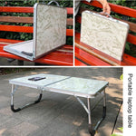 Table d'appoint pliable portable et réglable pour ordinateur portable, bureau de lecture, plateau de lit, tapis en caoutchouc (marbre), tapis en caoutchouc, tapis en caoutchouc (vert marbré), tapis en caoutchouc (argenté)