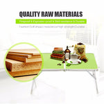 Plastic Mat Adjustable Portable Laptop Table Folding Stand Computer Reading Desk Bed Tray, Plastic Mat, Plastic Mat (Wood), Plastic Mat (Sapphire Blue)