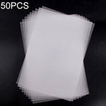 50 PCS Film thermorétractable transparent non rugueux pour bricolage, Film thermorétractable bricolage (Non rugueux)