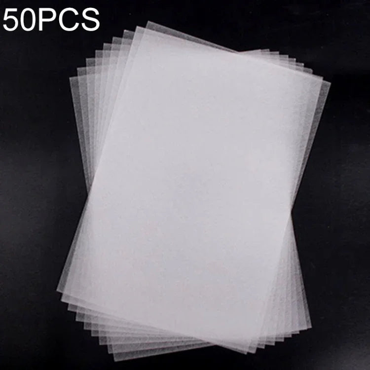50 PCS Film thermorétractable fin translucide pour bricolage, Film thermorétractable bricolage (Fin)