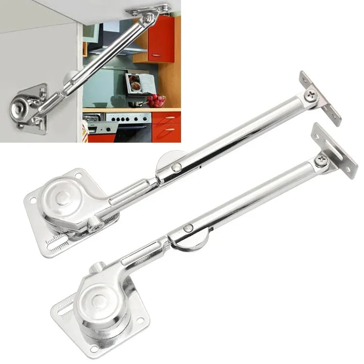 Tige hydraulique de porte à bascule pour armoire, tampon d'amortissement de porte inférieure, support pliant, tige de pression de support